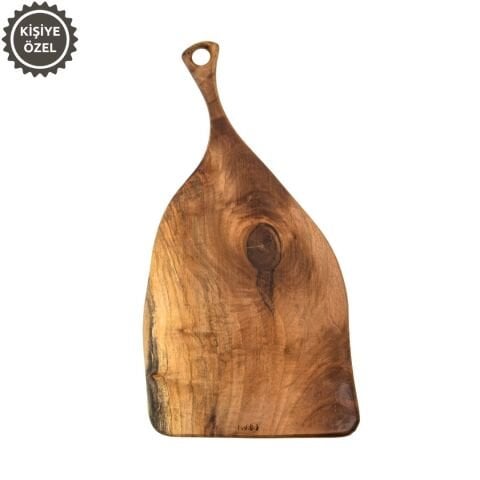 Doğal Ceviz Kesme ve Sunum Tahtası 44 Cm | El Yapımı Orta Boy Servis Tahtası