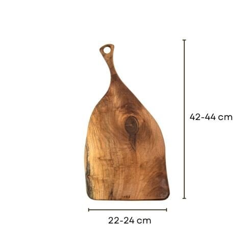 Doğal Ceviz Kesme ve Sunum Tahtası 44 Cm | El Yapımı Orta Boy Servis Tahtası