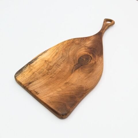 Doğal Ceviz Kesme ve Sunum Tahtası 44 Cm | El Yapımı Orta Boy Servis Tahtası