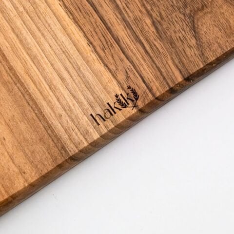 Doğal Ceviz Kesme ve Sunum Tahtası 45 Cm | El Yapımı Orta Boy Servis Tahtası Model 2