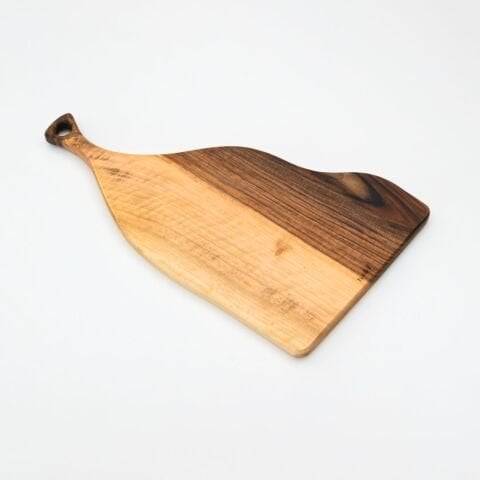 Doğal Ceviz Kesme ve Sunum Tahtası 46 Cm | El Yapımı Orta Boy Servis Tahtası