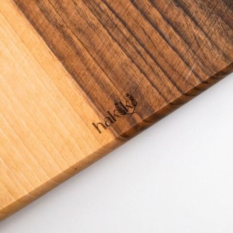 Doğal Ceviz Kesme ve Sunum Tahtası 46 Cm | El Yapımı Orta Boy Servis Tahtası