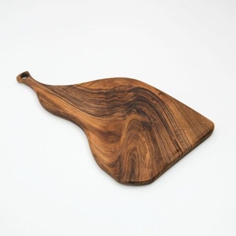 Doğal Ceviz Kesme ve Sunum Tahtası 44 Cm | El Yapımı Orta Boy Servis Tahtası Model 2