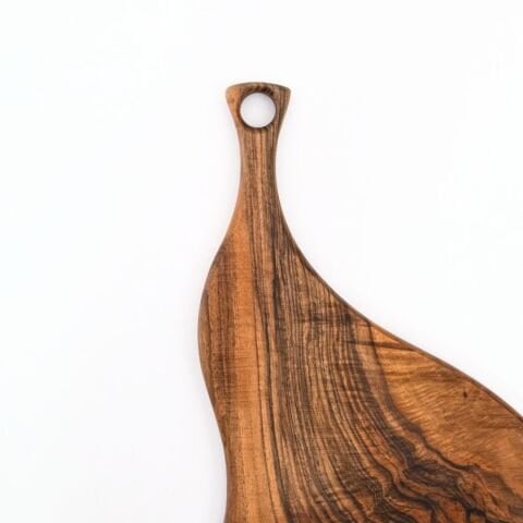 Doğal Ceviz Kesme ve Sunum Tahtası 44 Cm | El Yapımı Orta Boy Servis Tahtası Model 2