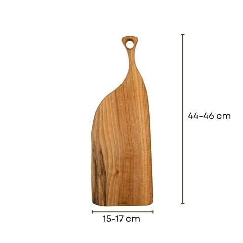 Doğal Ceviz Kesme ve Sunum Tahtası 46 Cm | El Yapımı Orta Boy Servis Tahtası Model 2