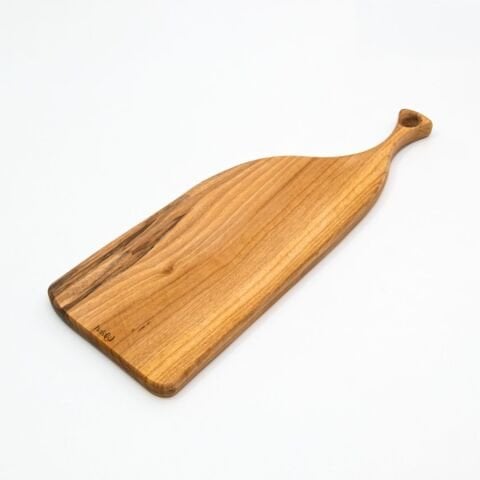 Doğal Ceviz Kesme ve Sunum Tahtası 46 Cm | El Yapımı Orta Boy Servis Tahtası Model 2