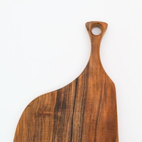 Doğal Ceviz Kesme ve Sunum Tahtası 44 Cm | El Yapımı Orta Boy Servis Tahtası Model 3