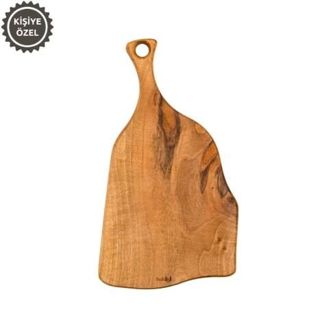Doğal Ceviz Kesme ve Sunum Tahtası 38 Cm | El Yapımı Küçük Boy Servis Tahtası