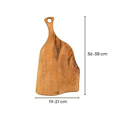 Doğal Ceviz Kesme ve Sunum Tahtası 38 Cm | El Yapımı Küçük Boy Servis Tahtası