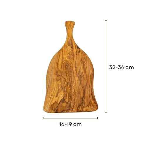 Doğal Zeytin Kesme ve Sunum Tahtası 34 Cm | El Yapımı Küçük Boy Servis Tahtası