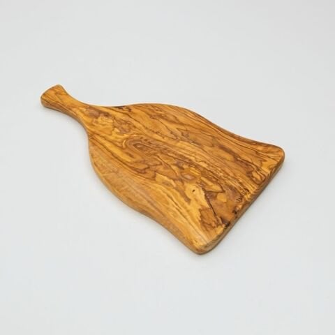 Doğal Zeytin Kesme ve Sunum Tahtası 34 Cm | El Yapımı Küçük Boy Servis Tahtası