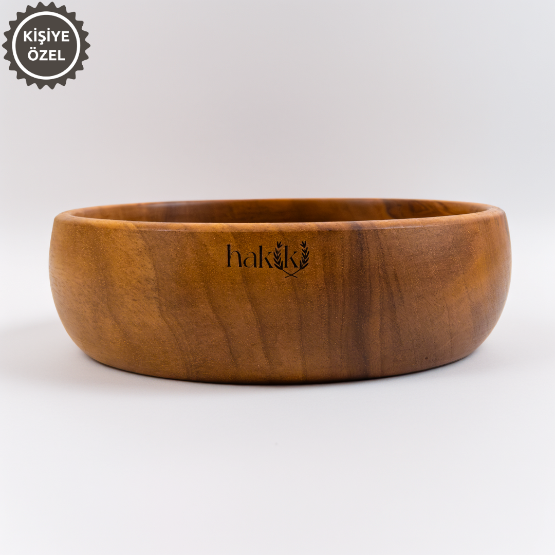 Ceviz Ağacı Kase El Yapımı Doğal Ahşap 15 Cm