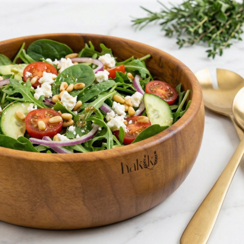 Ceviz Ağacı Kase 2’li Set El Yapımı Doğal Ahşap 15 Cm