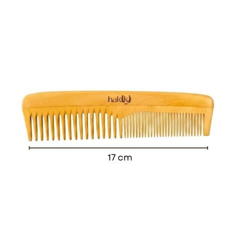 Doğal Erkek Şimşir Tarak Saç ve Sakal Bakımı 17 Cm  – Ultra Pürüzsüz Yüzey