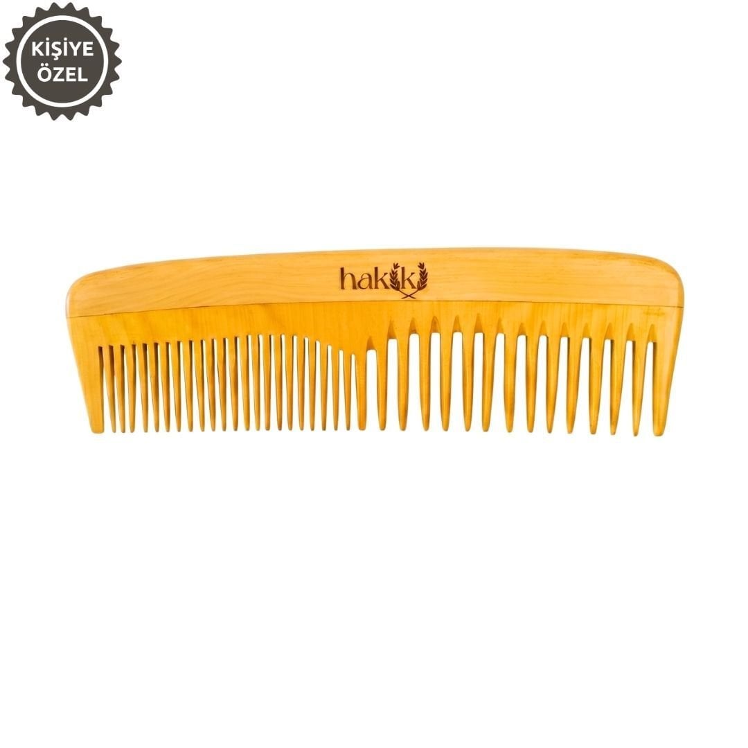 Doğal Erkek Şimşir Tarak Saç ve Sakal Bakımı 14 Cm  – Ultra Pürüzsüz Yüzey