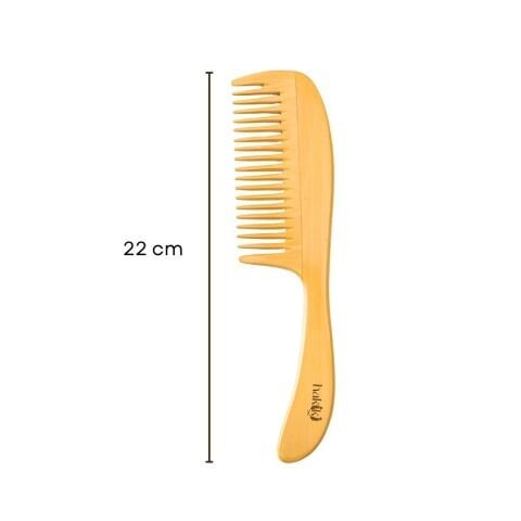 Doğal Saplı Şimşir Tarak 22 Cm  – Ultra Pürüzsüz Yüzey
