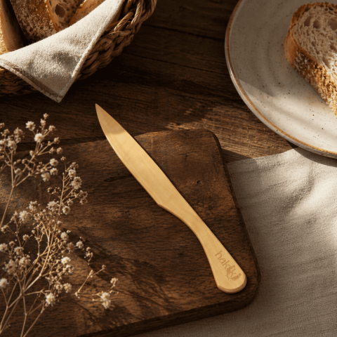Şimşir Bıçak Seti 18 Cm 12 Parça | Doğal Ahşap El Yapımı