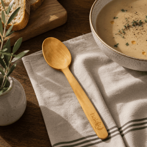 Şimşir Kaşık Seti 18 Cm 12 Parça | Doğal Ahşap El Yapımı