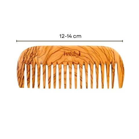 Kişiye Özel Geniş Dişli Şimşir ve Zeytin Tarak Seti 12 Cm | Doğal El Yapımı