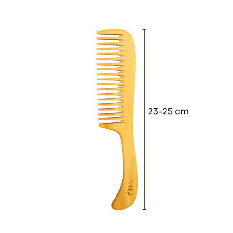 Kişiye Özel Saplı Şimşir Tarak 23 Cm ve Doğal 3'lü Sabun Seti