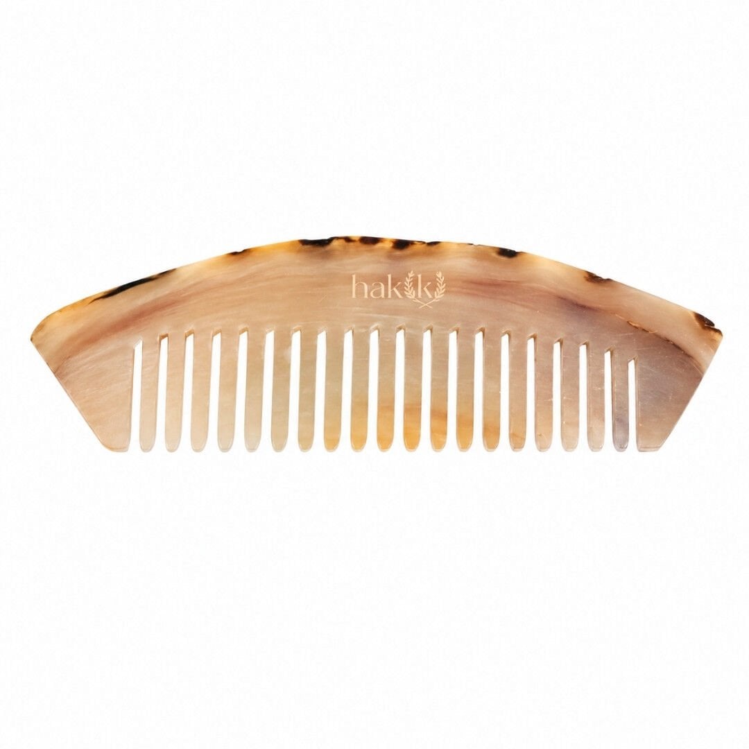 Kadın Kemik Tarak Düz Desenli 14 Cm | Doğal El Yapımı