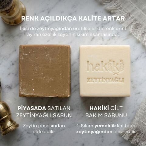 3 Adet Doğal Zeytinyağlı Sabun 150 Gr | %100 Yemeklik Zeytinyağı ile Nazik ve Etkili Cilt Bakımı