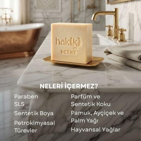 6 Adet Doğal Defne Sabunu 150 g | Yemeklik Zeytinyağı ve Defne Yağı ile Arındırıcı Saç ve Cilt Bakımı
