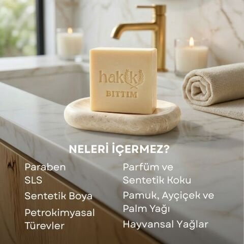 6 Adet Doğal Bıttım Sabunu 150 Gr | %100 Yemeklik Zeytinyağı ile Yoğun Saç ve Cilt Bakımı