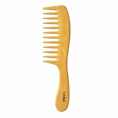 Doğal Geniş Dişli Saplı Şimşir Tarak 24 Cm – Ultra Pürüzsüz Yüzey