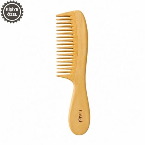 Doğal Saplı Şimşir Tarak 22 Cm Model 2 – Ultra Pürüzsüz Yüzey